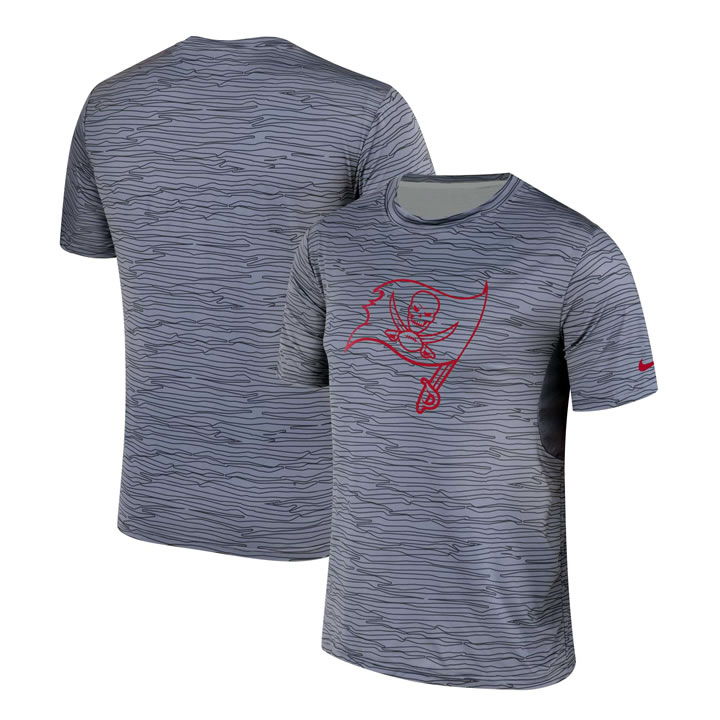Tampa Bay Buccaneers Nike Gray Black Striped Logo Performance T-Shirt,We sell and wholesale Tampa Bay Buccaneers Nike Gray Black Striped Logo Performance T-Shirt on line form chian!